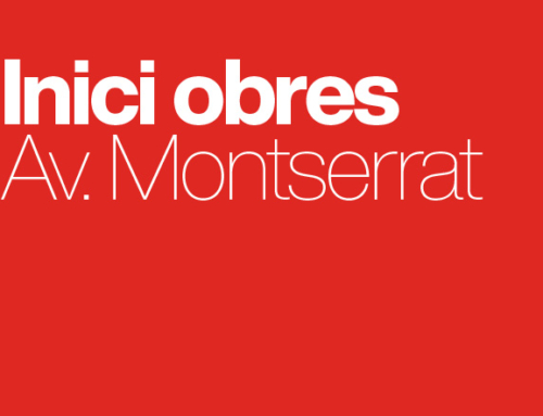 Inici obres Av. Montserrat